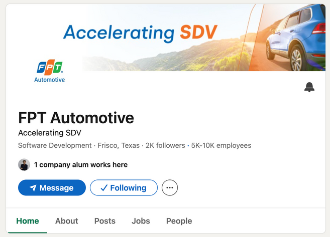 FPT Automotive fanpage visual