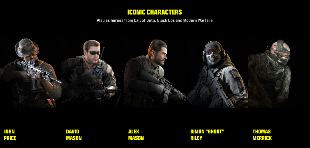 VNG Call Of Duty Mobile VN iconic characters visual