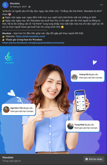 Waodate social post screenshot